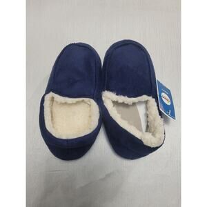 Boys' Navy Slippers, Size M 2/3, Cozy & Stylish for Young Boys, by Circo